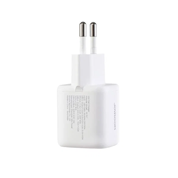 Joyroom JR-TG7 USB-A + USB-C Väggladdare med 60W USB-C till USB-C 1m Kabel 33W