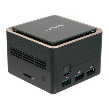 ECS LIVA Q3 Plus Mini PC Ryzen R1505G 4GB RAM 64GB SSD (95-677-MZ6A05)