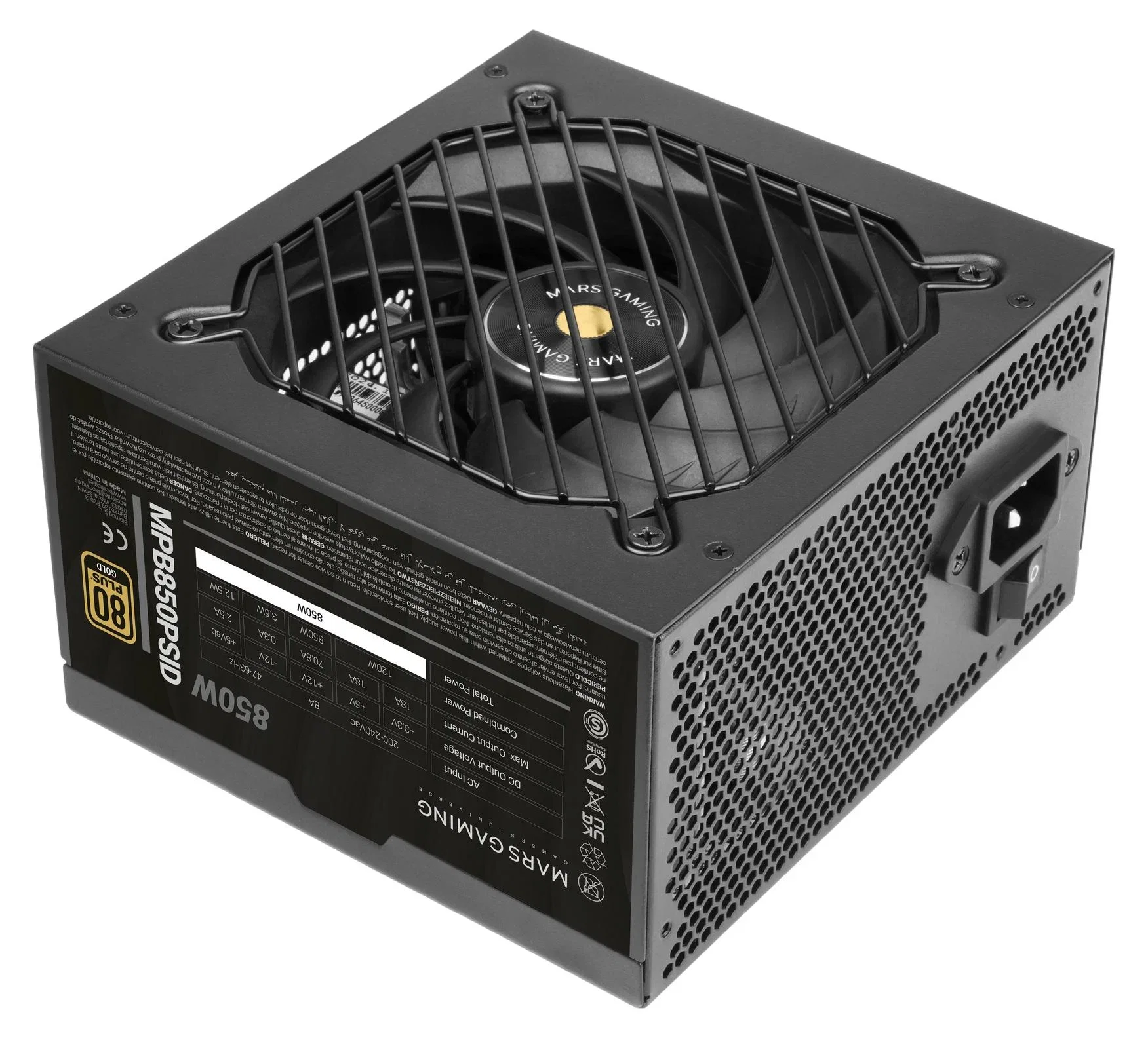 Mars Gaming MPB850PSID 80 Plus Gold 850W