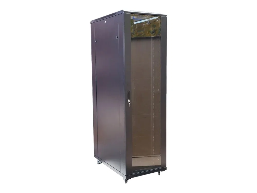 Extralink 42U 800X800 STÅENDE RACKMONTERAD SKÅP SVART