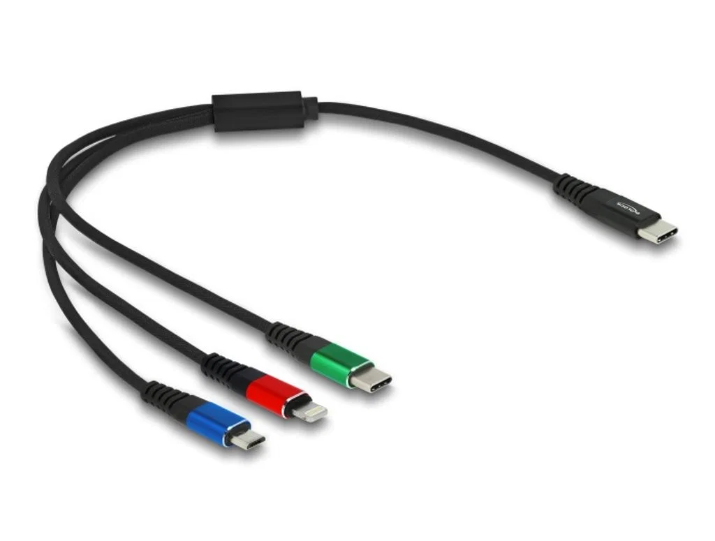 DeLock 1000671776 3 i 1 Dedikerad laddningskabel 30 cm