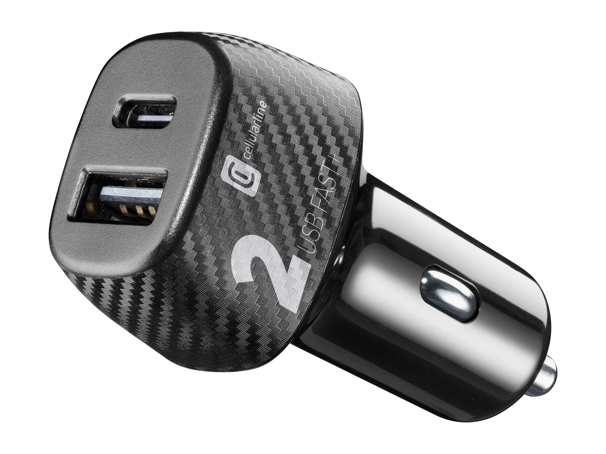Cellularline Multipower 2 Fast+ Bilbatteri för bil med USB-C & USB-A Port 32W