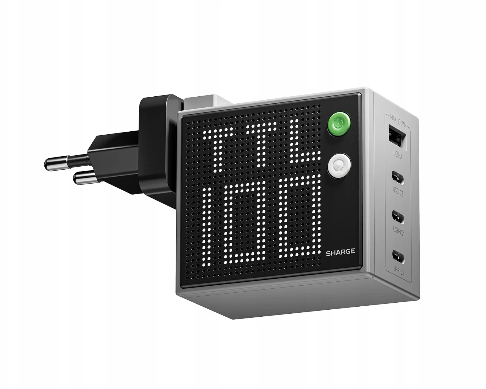 SHARGE Pixel CDT-SG-100-EUR-DZP-HUI GaN Dubbel USB-C USB-A PD QC 100W