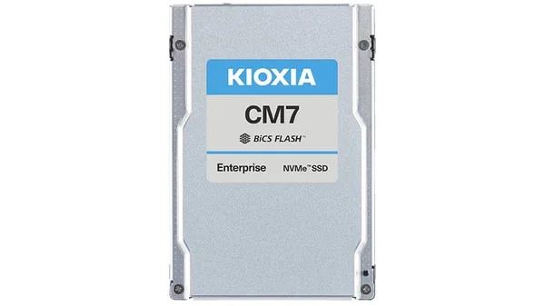 Kioxia CM7-R Series SSD Företag, läsningsintensivt 7680 GB inbyggd E3.S PCI Express 5,0 (NVMe)