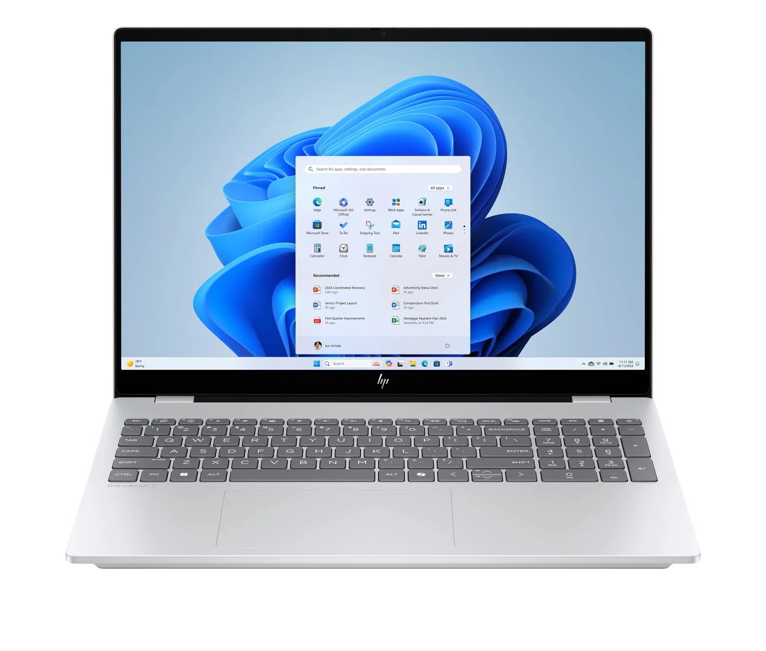HP OmniBook 7 AI 16-ay0082no 16" Core Ultra 7 255H 32GB RAM 1TB SSD