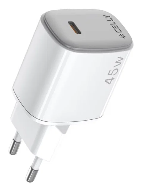 Celly UPTC1USBC45WWH GaN USB-C Väggladdare 45W