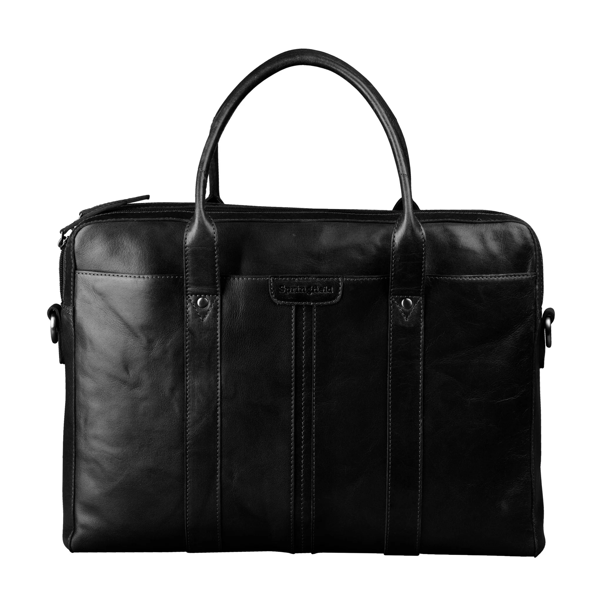 Springfield OneSize Portfölj (Svart Läder)