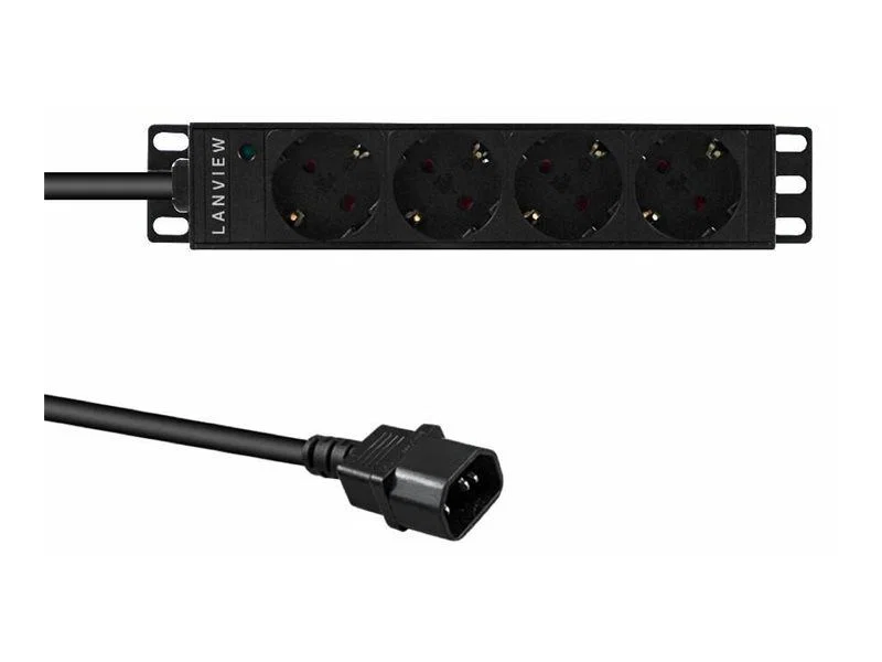 Lanview Strömbrytare 1U LVR-2MSCH-SCH-C13-4