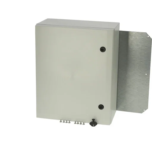 Fibox Väggskåp 500x400x210mm Grått Polykarbonat