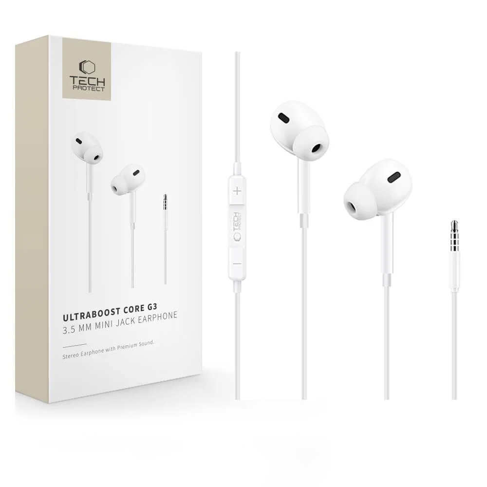 Tech-Protect Ultraboost Core G3 3.5mm med sladd in-ear hörlurar