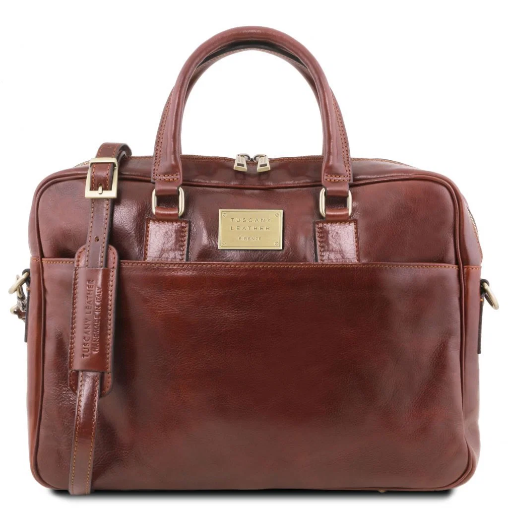 Tuscany Leather Urbino Portfölj (Brun)