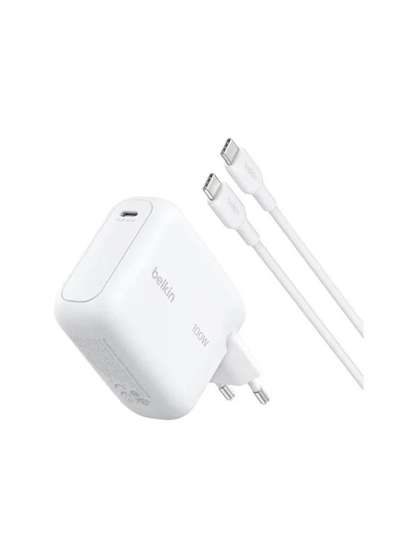 Belkin BoostCharge WCH024KQ1.5WHB6 GaN med USB-C-kabel 100W