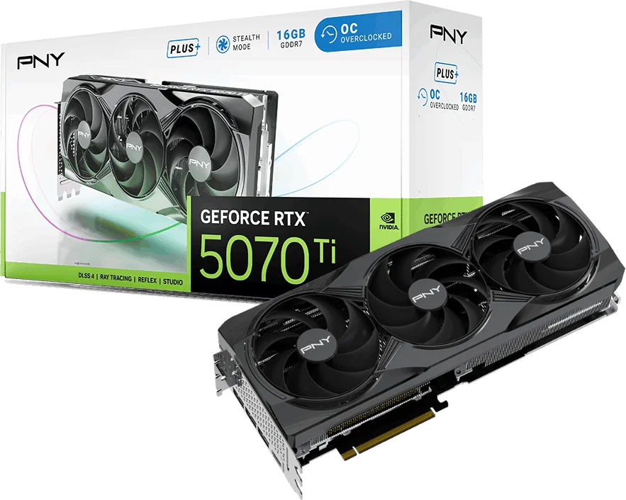 PNY GeForce RTX 5070 Ti OC Triple Fan Plus 16GB