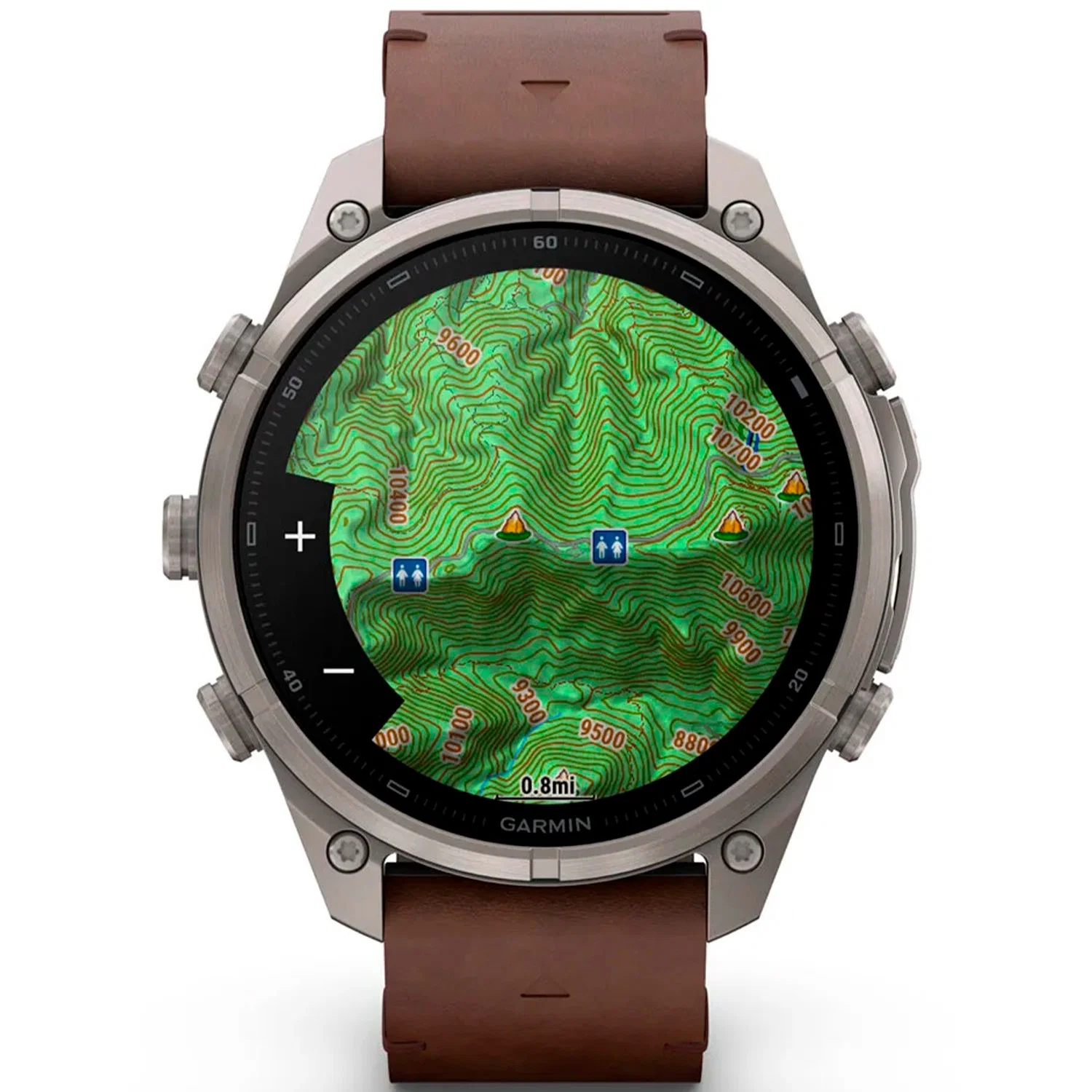 Garmin fenix 9 Pro inReach 47mm med läderarmband