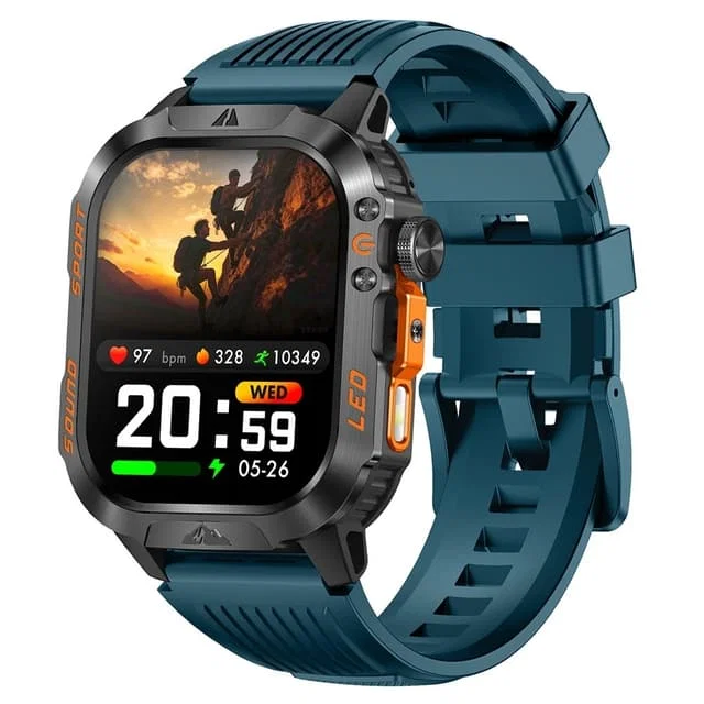 MTK Bluetooth Smartklocka IPS 1200 mAh IP68