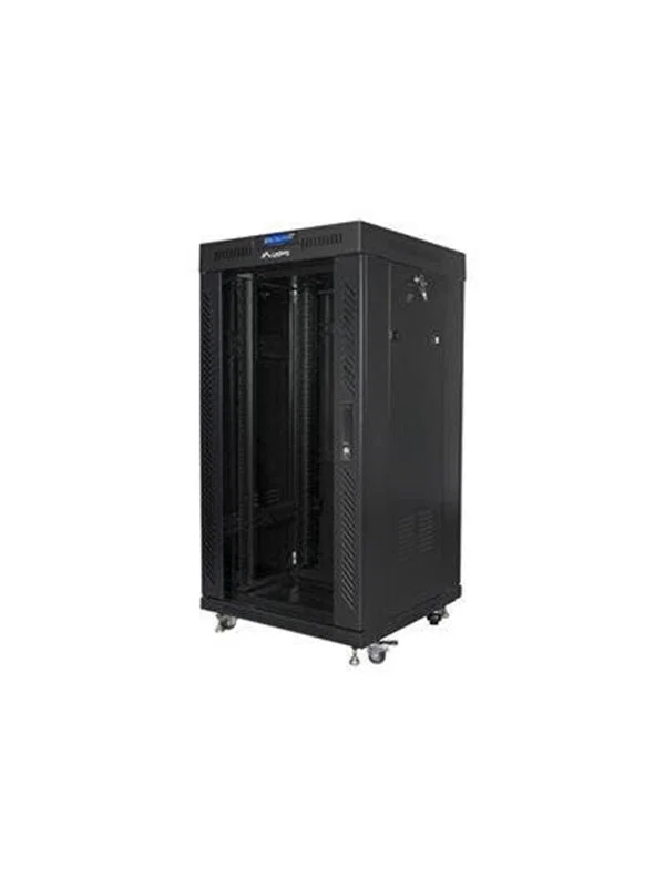 Lanberg 22U 600x600 Svart Glasdörr
