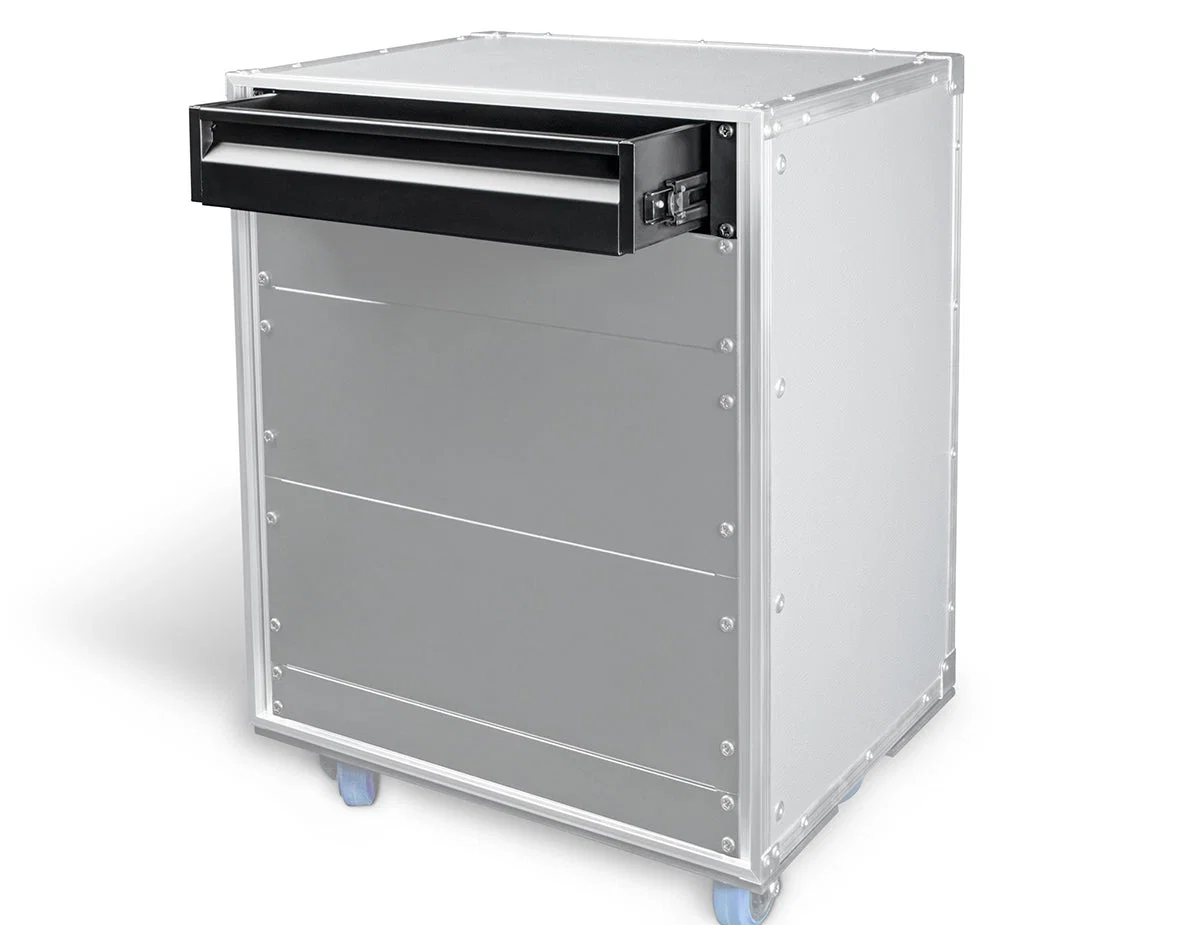 Adam Hall 2U 19" 874E02 Rack Drawer Svart