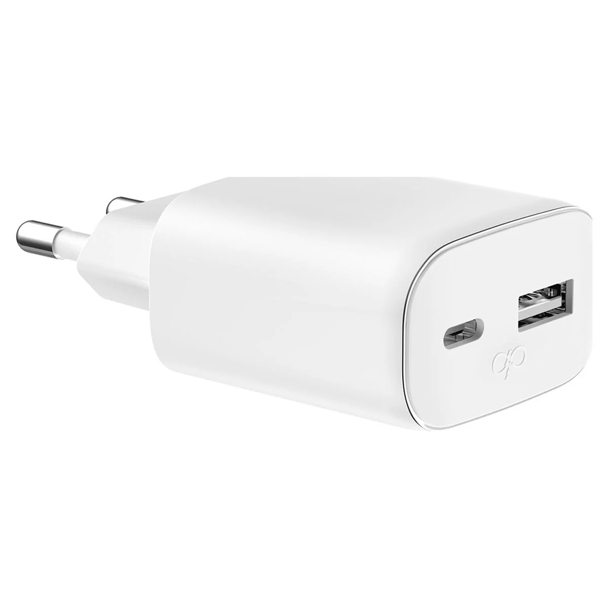 Force Dubbel USB-A och USB-C Power Delivery GaN Väggladdare 45W