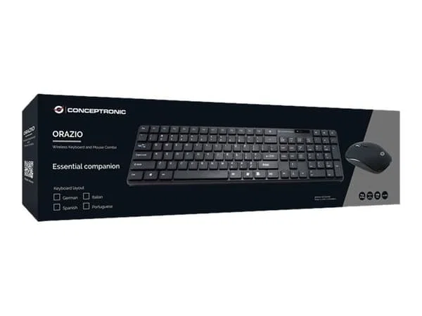 Conceptronic ORAZIO01ES Trådlös tangentbord & muskit (ES)