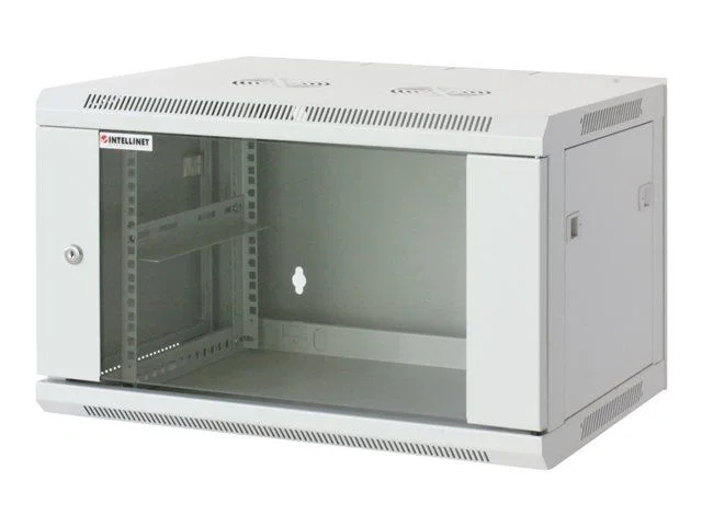 Intellinet 12U 510x410mm Väggskåp Glasdörr Grå