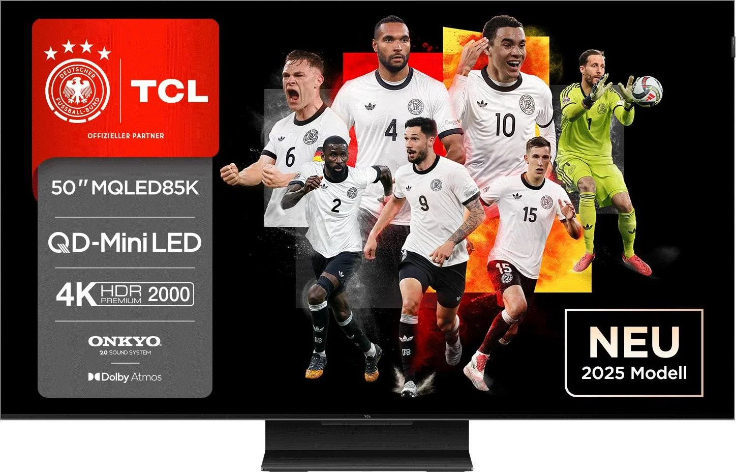 TCL MQLED85K 50" 4K Ultra HD Mini-LED Smart TV (2025) - 50MQLED85K