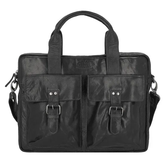 Pride and Soul Attaché Case (40 cm, Svart, Läder)