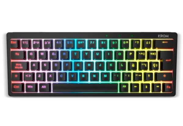 Krom Kreator 60% Mekanisk RGB LED Svart (Spansk)