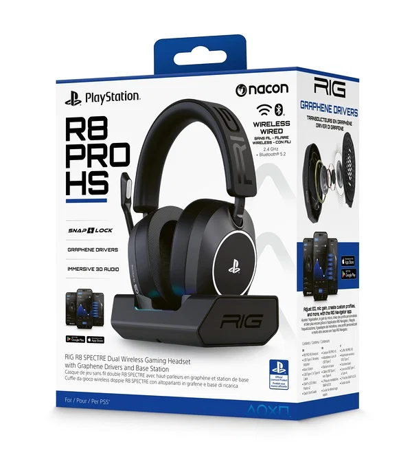 Sony RIG R8 Pro trådlöst over-ear gamingheadset