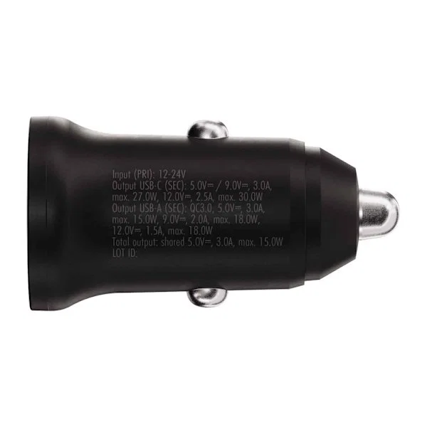 X2O Dubbel USB-A & USB-C Bilopladdare 30W
