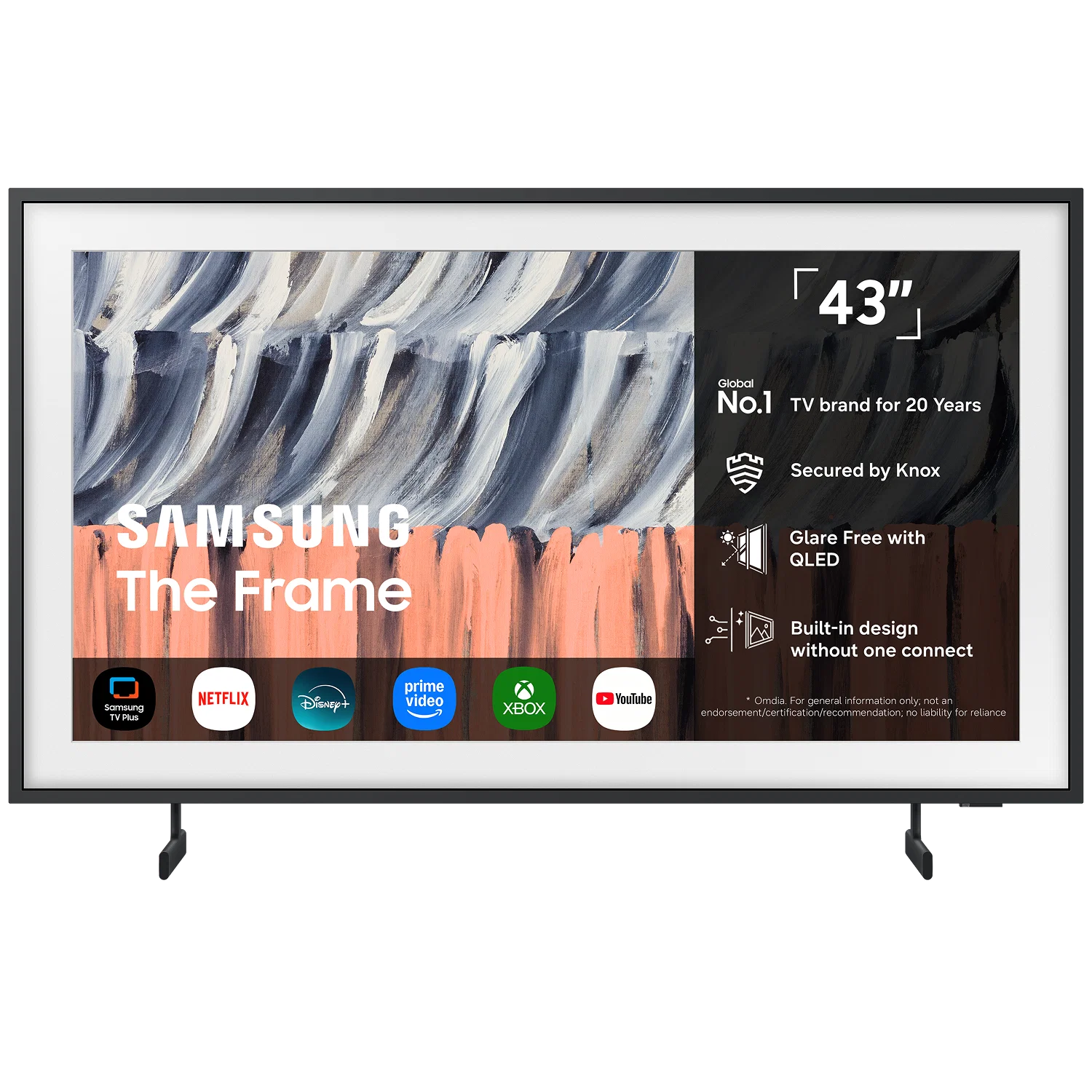 Samsung The Frame LS03H 43" 4K Ultra HD QLED AI Smart TV (2026) - TQ43LS03HEUXXC
