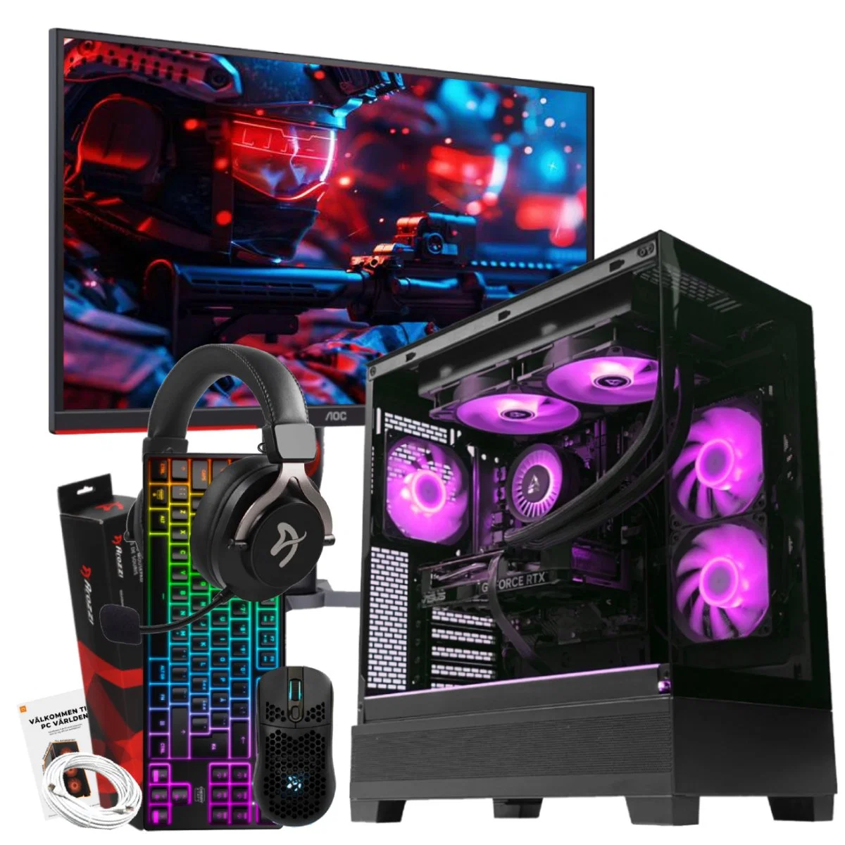 PromoComputers X990P 24.5" Ryzen 5 7500F 32GB RAM 1TB SSD RTX 5060