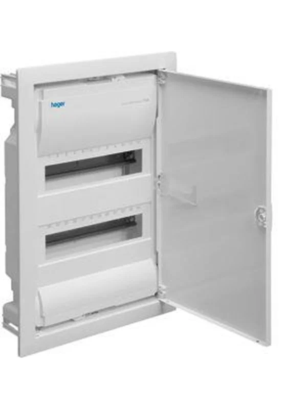 Hager 348x505.5x94.5 mm grå plast, stål