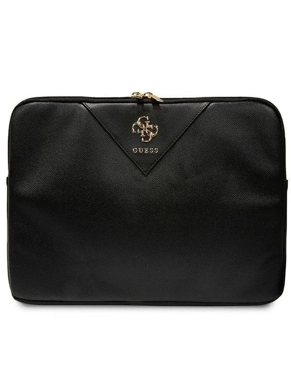 Guess Triangle 4G Laptop Sleeve (Svart Läder)