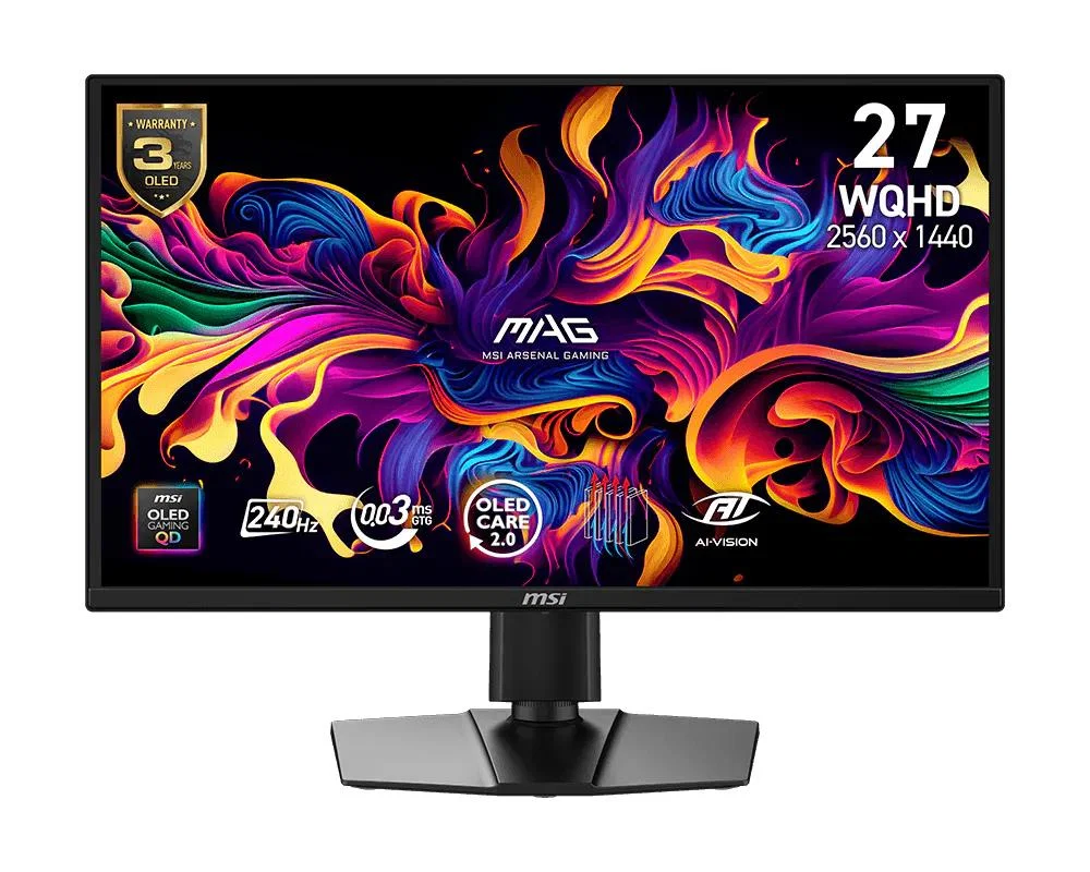 MSI QD-OLED X24 MAG 272QPDE 26.5" QHD 240Hz QD-OLED Gaming