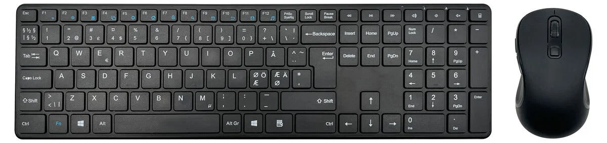 Clas Ohlson Tastatur och mus med trådlös anslutning