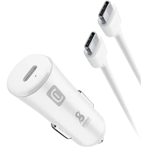 Cellularline Car Power Kit USB-C med USB-C till USB-C-kabel 25W