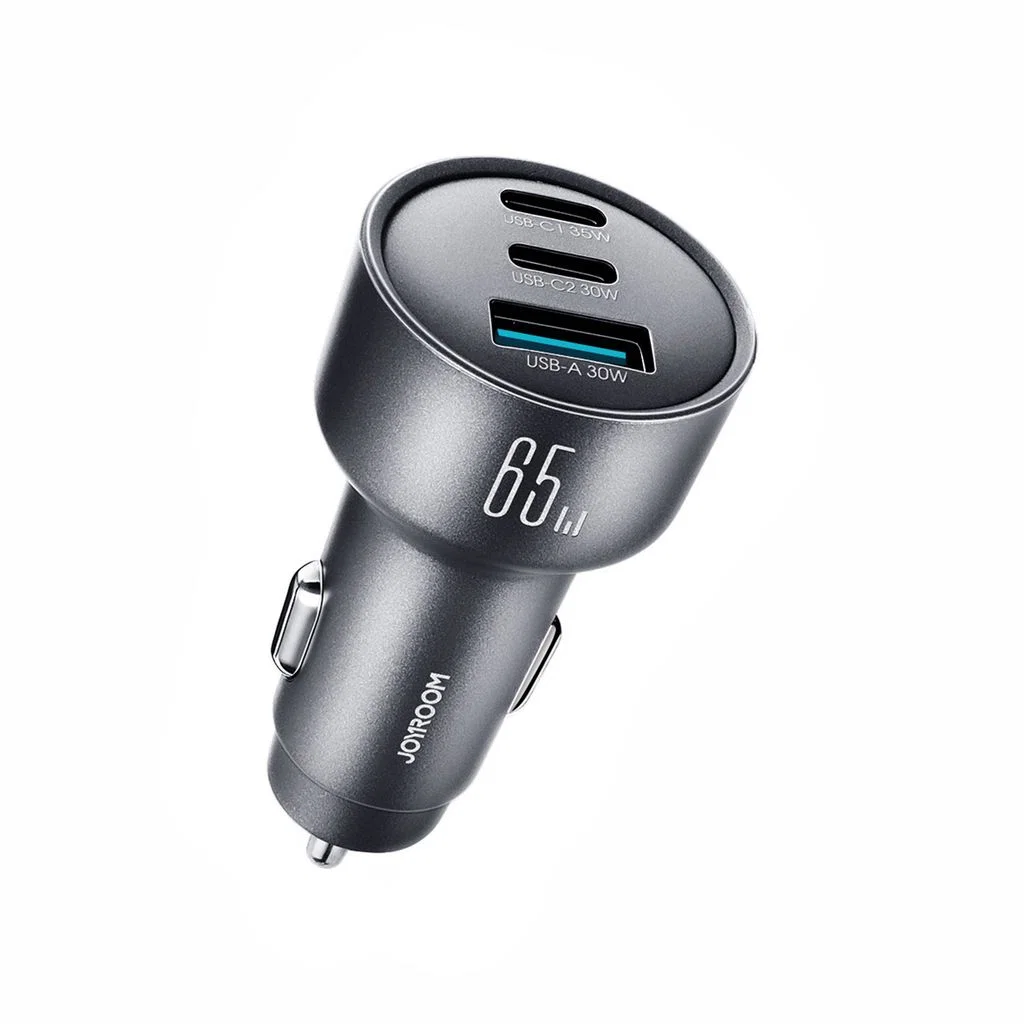 Joyroom JR-CL21 3-i-1 USB-C/USB-A Biladdare 65W
