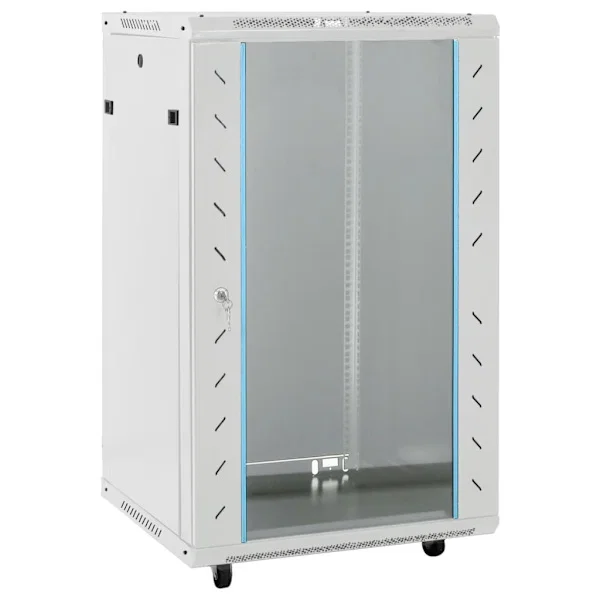 vidaXL 18U 60x60x100 cm Grå
