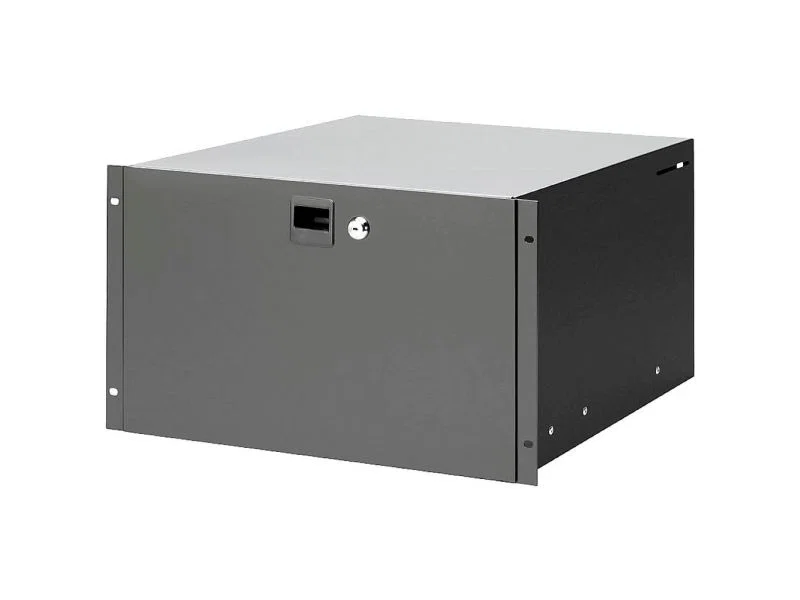 Adam Hall 6U 87406 CL Rack Drawer Stål Kombinationslås