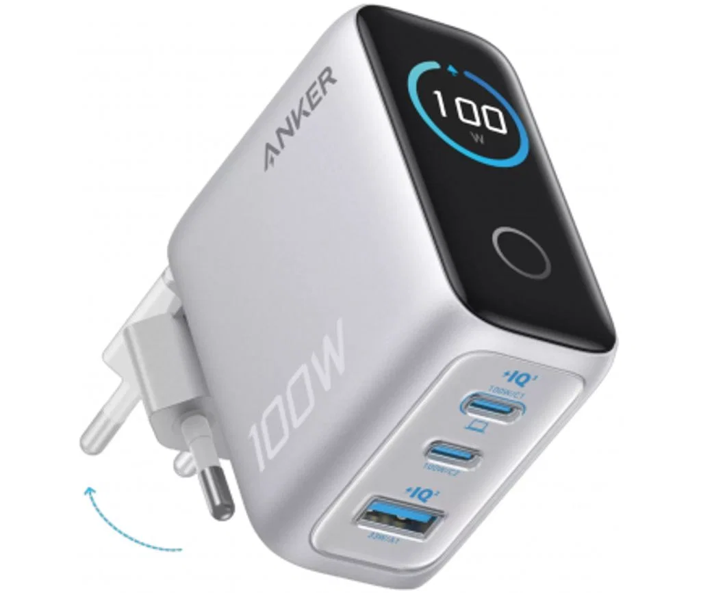 Anker Smart Display Väggladdare 1x USB-A / 2x USB-C 100W