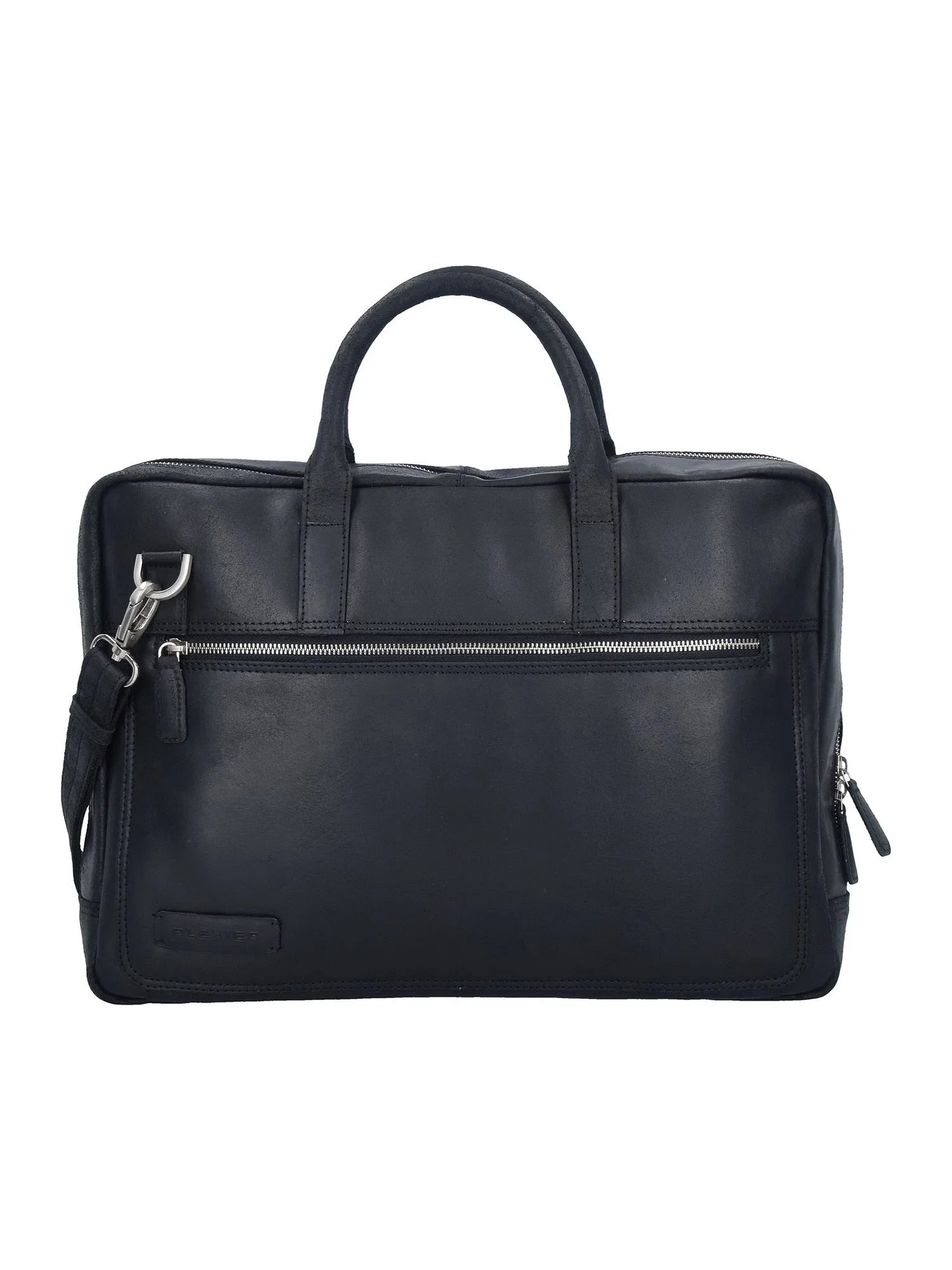 Plevier Vintage London Portfölj (Svart, Läder, 41 cm)