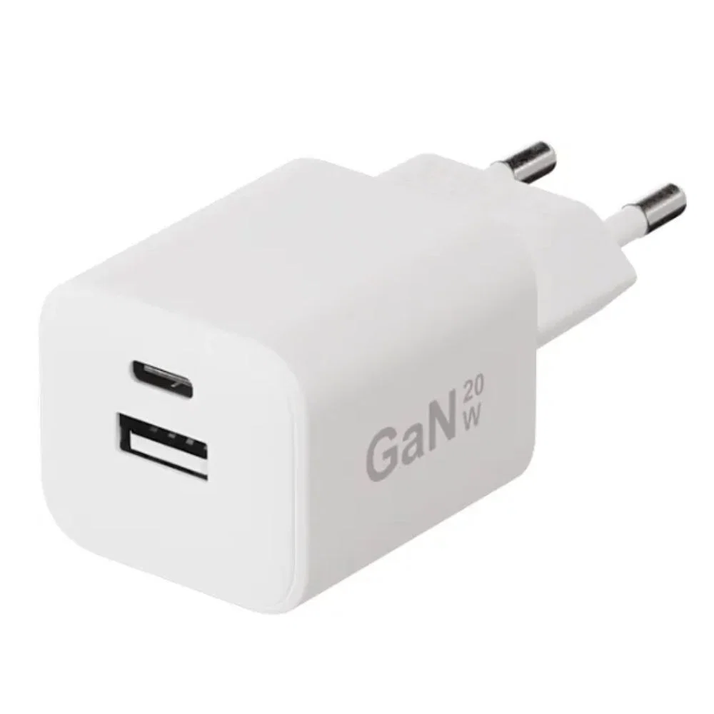 X2O Dubbel USB-C/USB-A GaN Väggladdare 20W