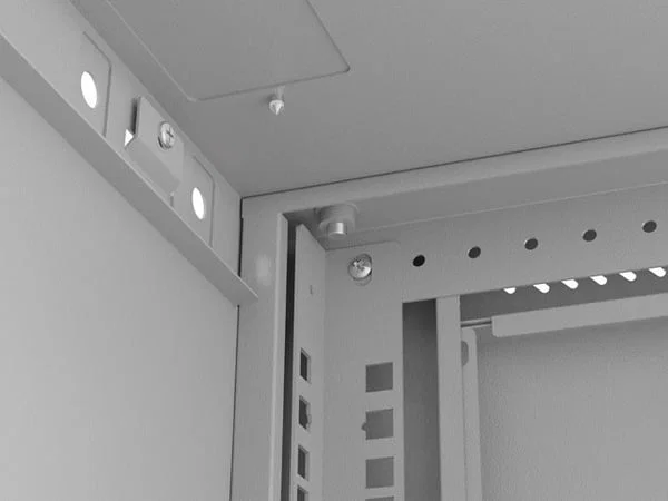 Lanberg 9U 540x350 Väggmonterad Rack Cabinet Grå Glasdörr
