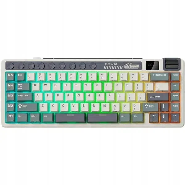 Royal Kludge RK M70 Cyan Purple Spel Tangentbord Cream Switch (US)