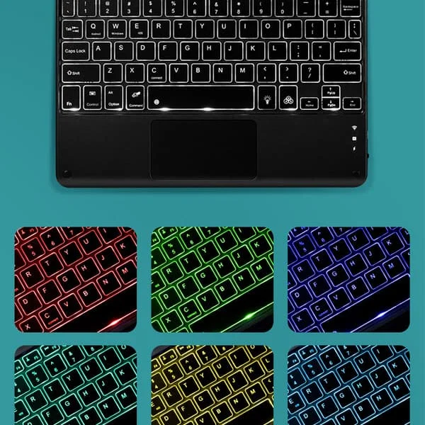 INF Tangentbord och Mus för Samsung Galaxy Tab S7+/S8+/S7FE 12.4 inches