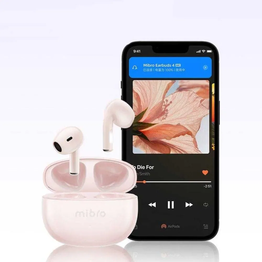 Mibro Earbuds 4 trådlösa in-ear hörlurar Rosa