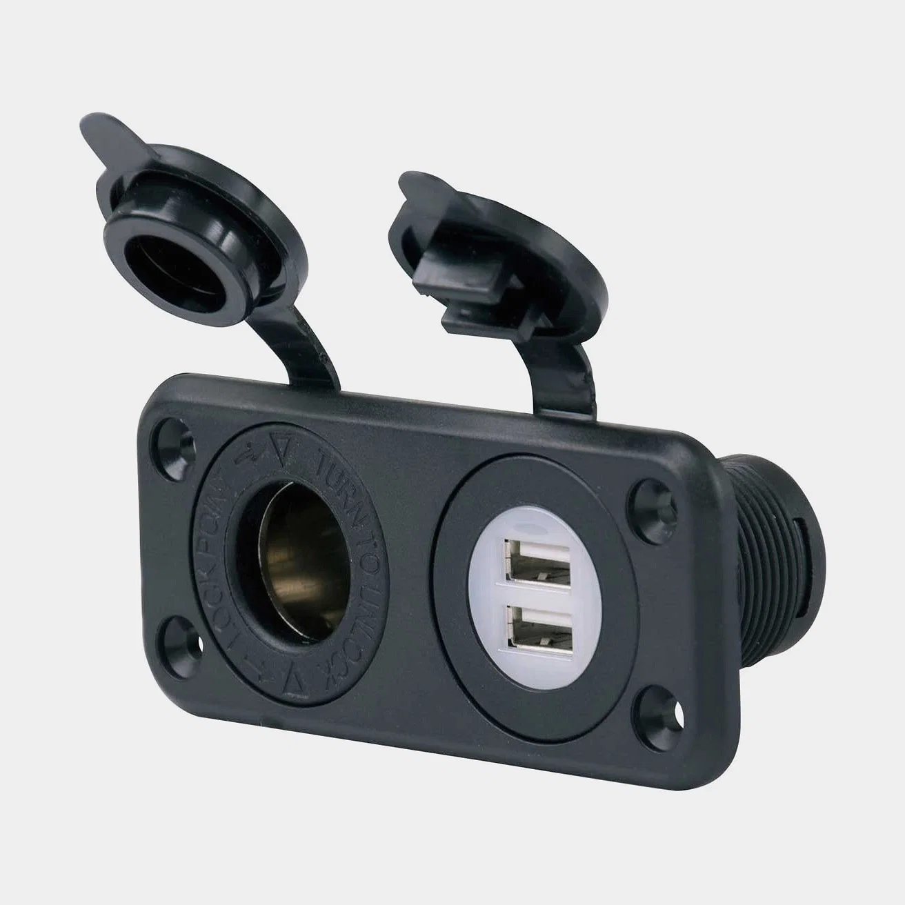 Marinco Sealink Deluxe Dubbel USB Laddare Och Mottagare 12V