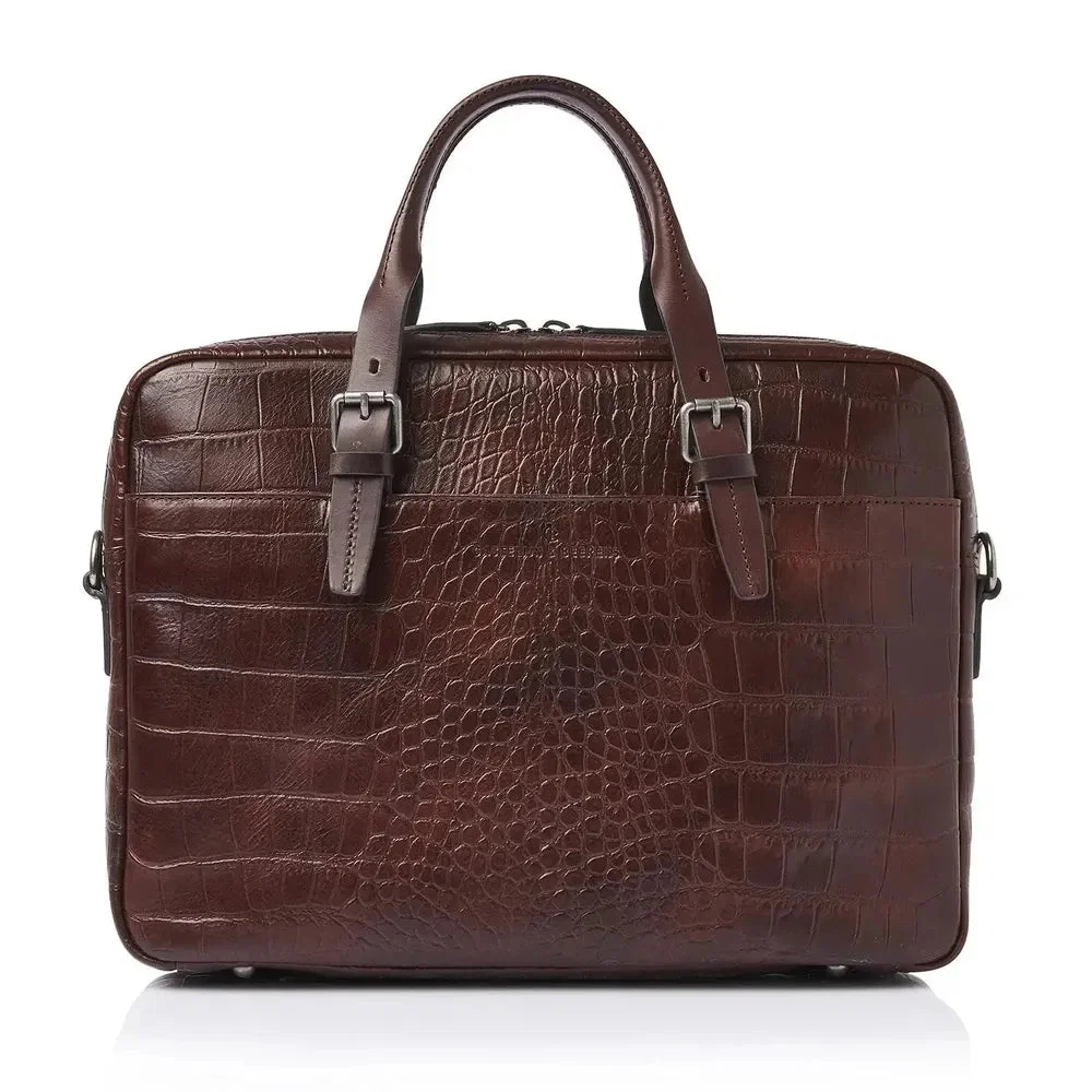 Castelijn & Beerens Jules Attaché-case (Läder, 30 cm, Brun)