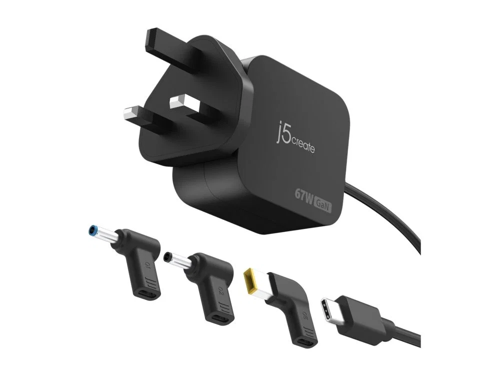 J5Create JUP1565DCF3A-FN GaN USB Charger 67W