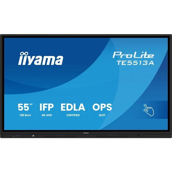 Iiyama TE6513A-B1AG 527745 64,5" Interaktiv Pekskärm 4K 60Hz